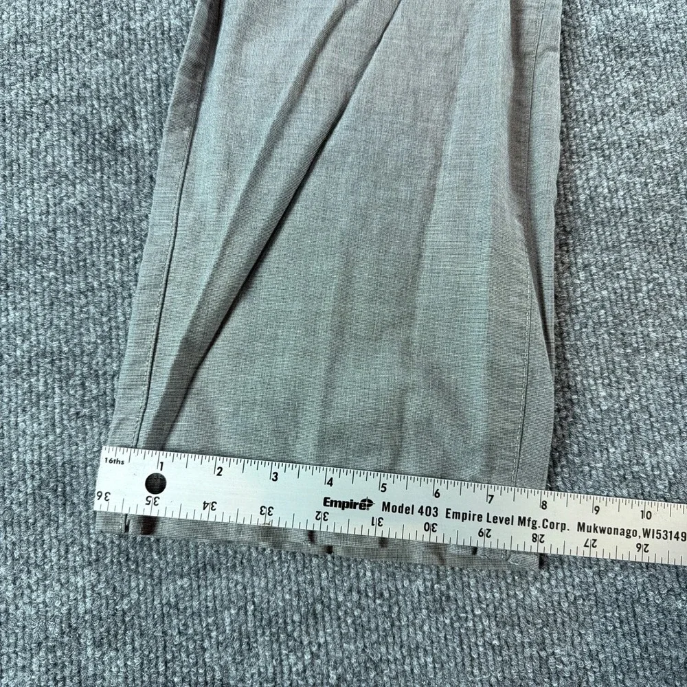 Banana Republic Kentfield Pant Mens 35x32 Gray Straight Leg Flat Front Office